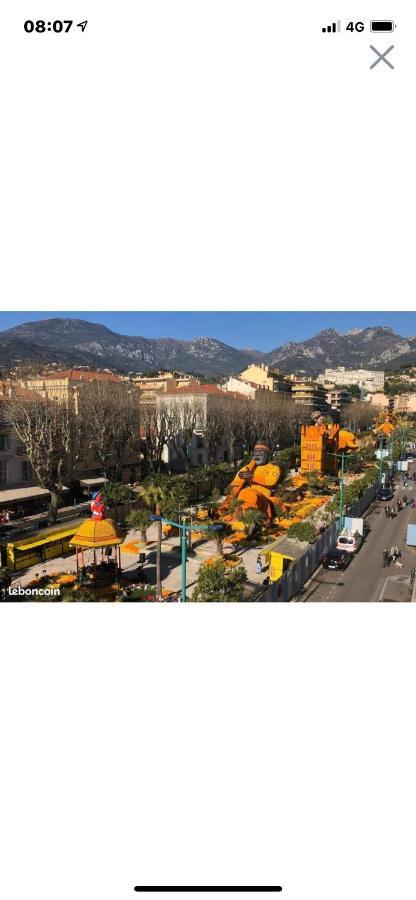 Menton Centre Vue Imprenable Sur Mer Et Jardin Bioves Buitenkant foto