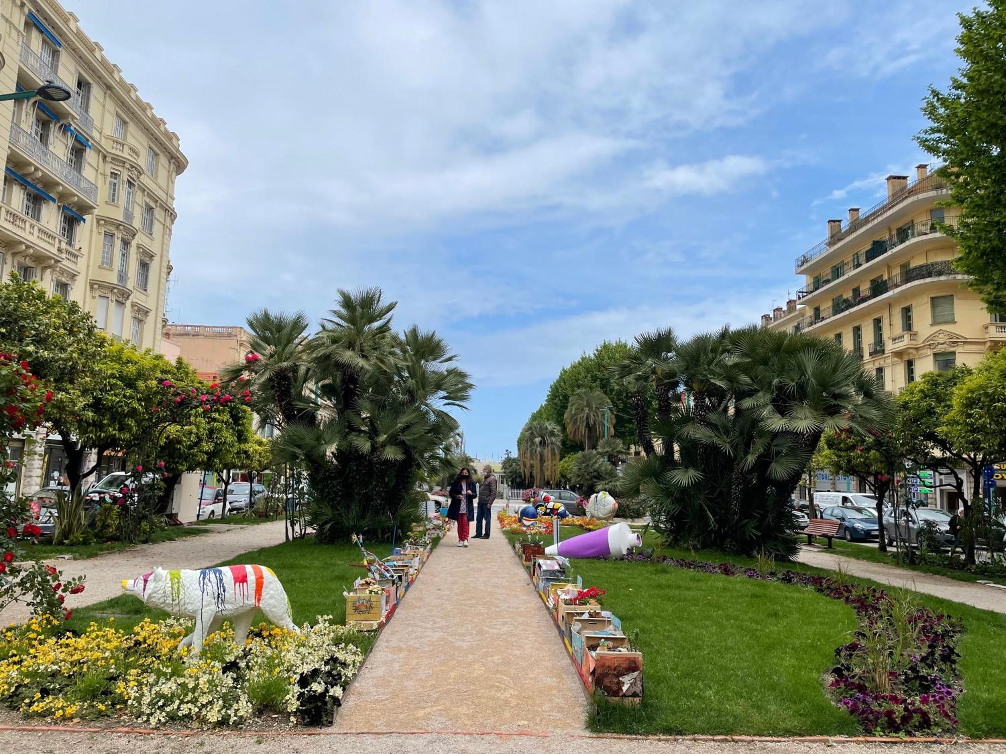 Menton Centre Vue Imprenable Sur Mer Et Jardin Bioves Buitenkant foto