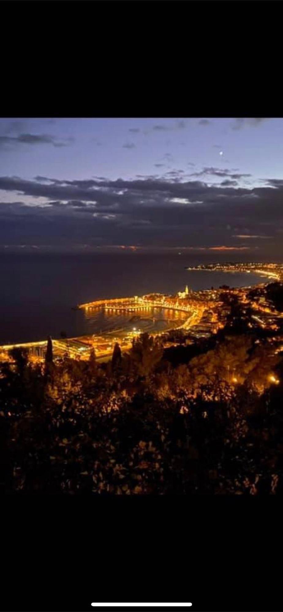 Menton Centre Vue Imprenable Sur Mer Et Jardin Bioves Buitenkant foto