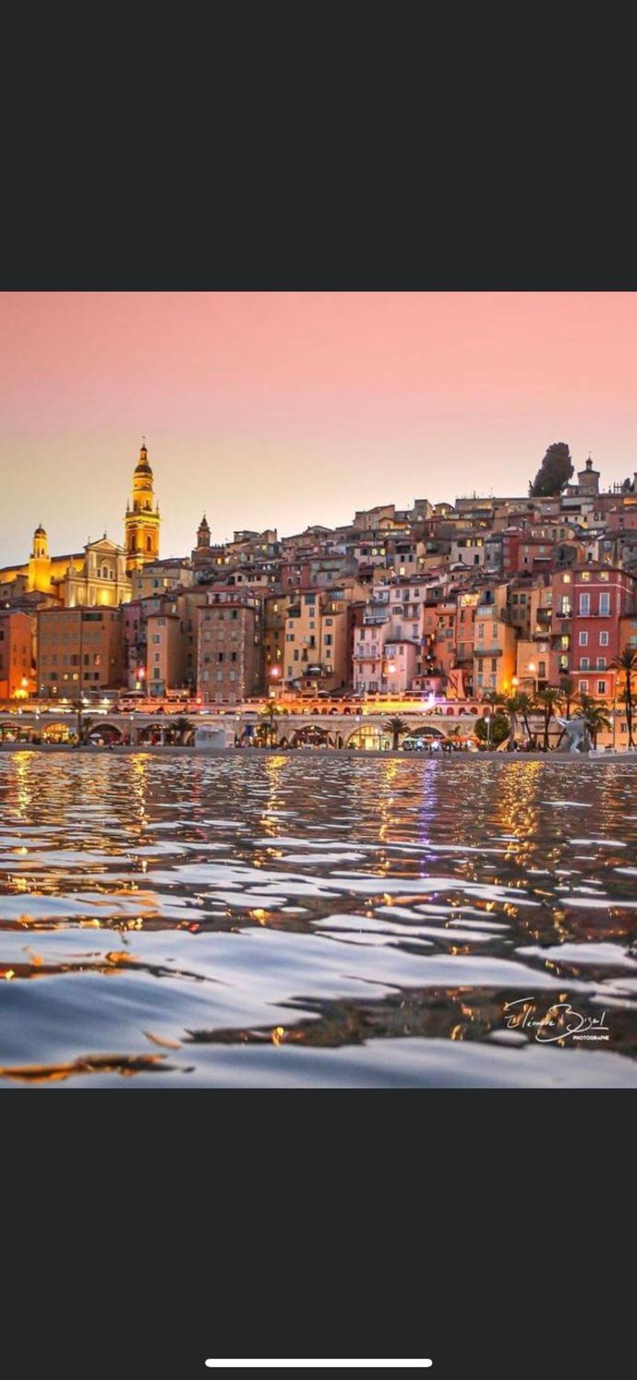 Menton Centre Vue Imprenable Sur Mer Et Jardin Bioves Buitenkant foto