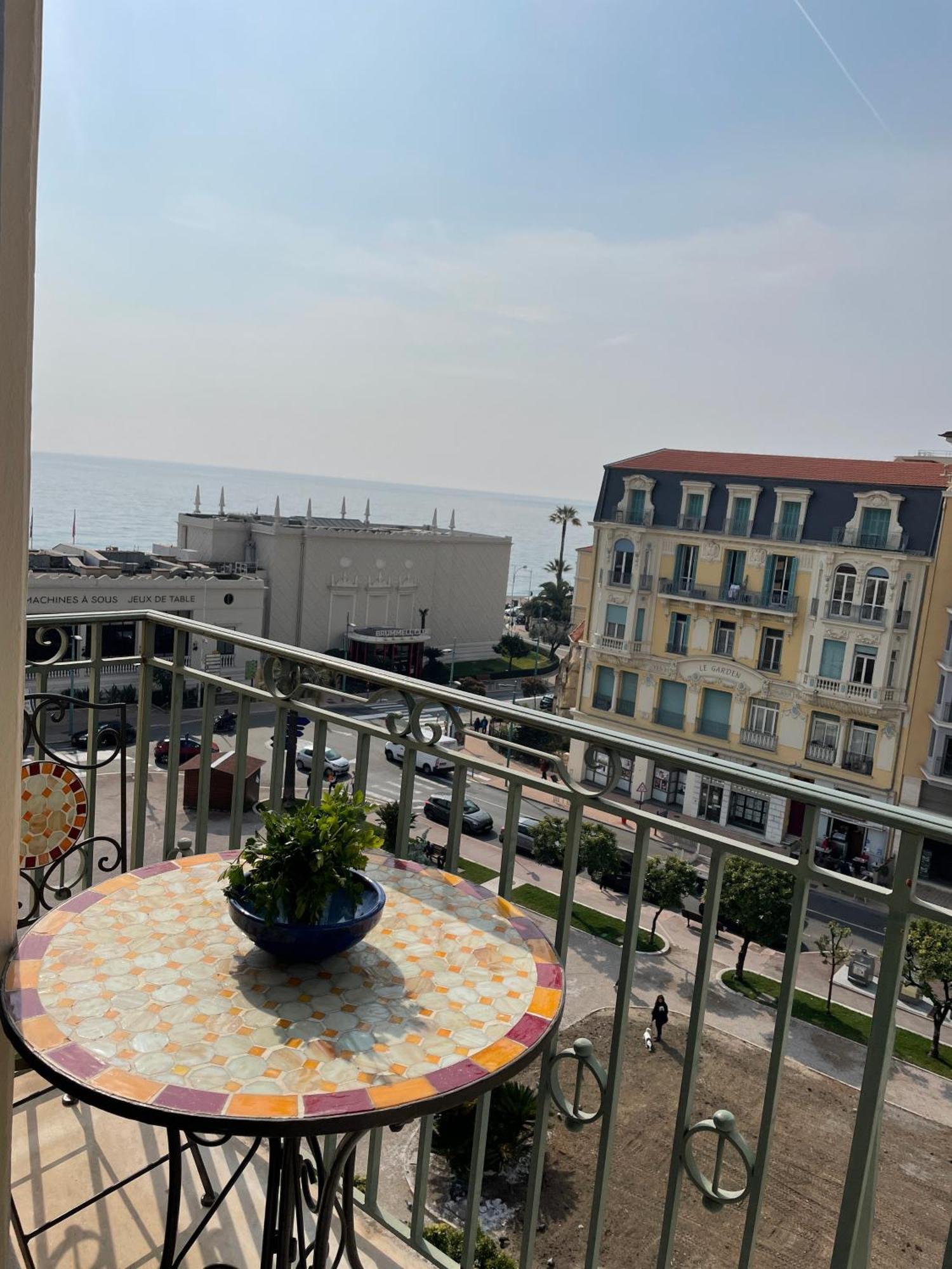 Menton Centre Vue Imprenable Sur Mer Et Jardin Bioves Buitenkant foto