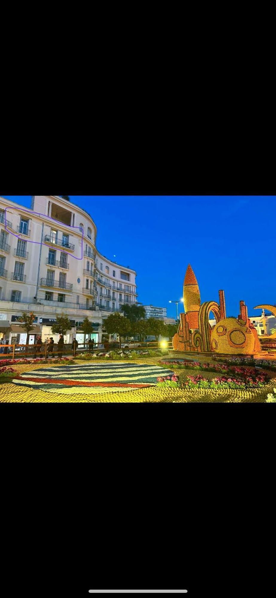 Menton Centre Vue Imprenable Sur Mer Et Jardin Bioves Buitenkant foto